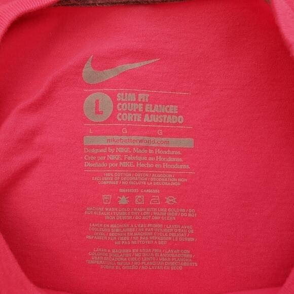 Nike Never Disputed Short Sleeve Tee Slim Fit Large - Picture 4 of 5